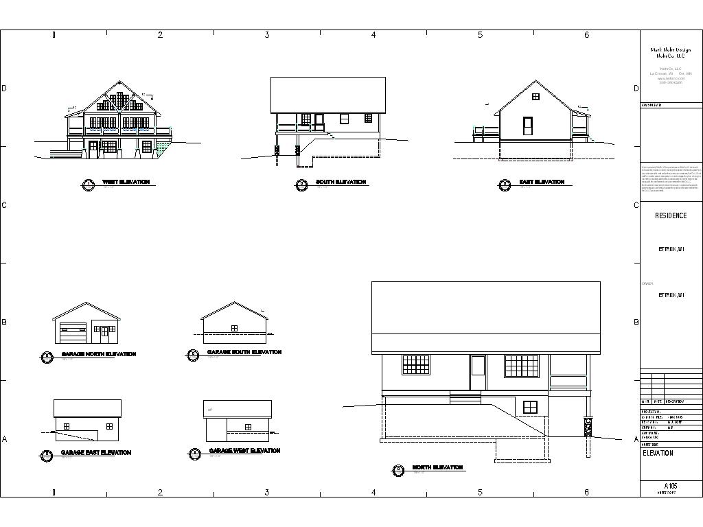 Mark Nohr Design NohrCo, LLC Hunting Lodge Elevations