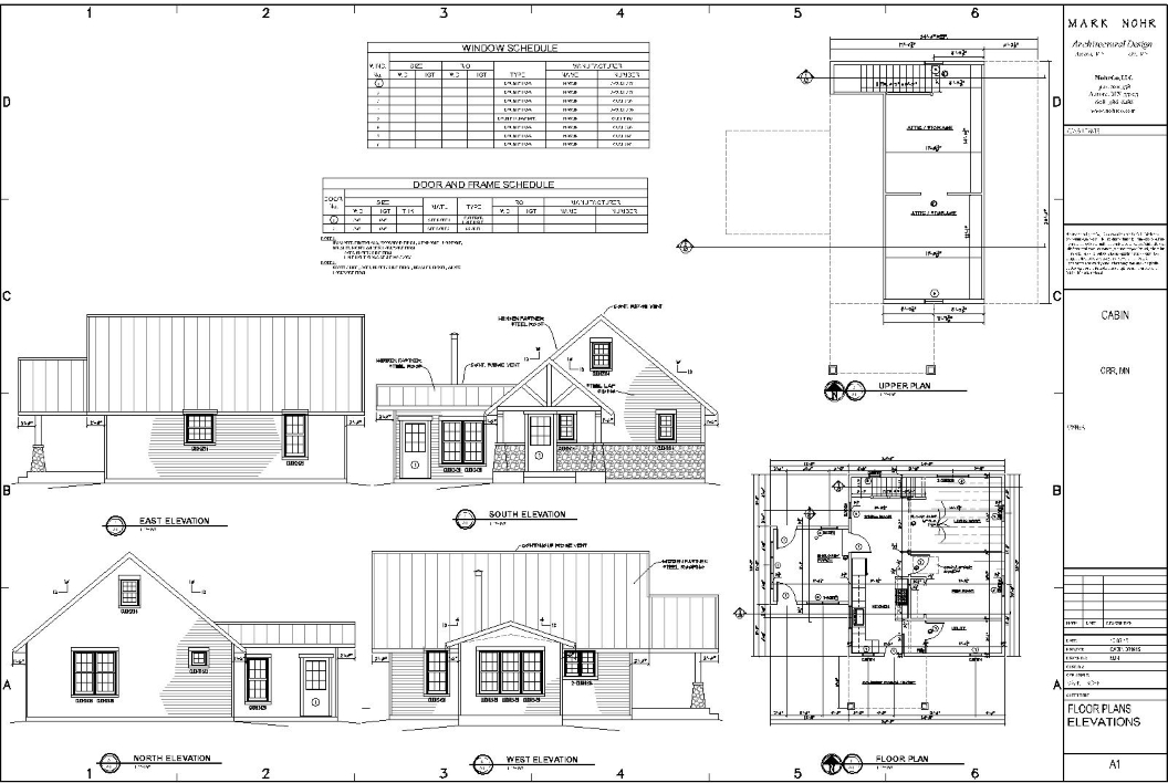 NohrCo, LLC Cabin sheet A1